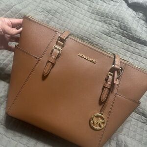 Michael Kors Brown Leather Tote